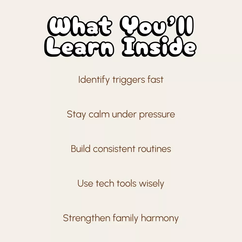 Handling Kids’ Screen Time Tantrums | Practical Parenting eBook on How to Deal with Screen Time Tantrums, Digital Download Guide for Parents