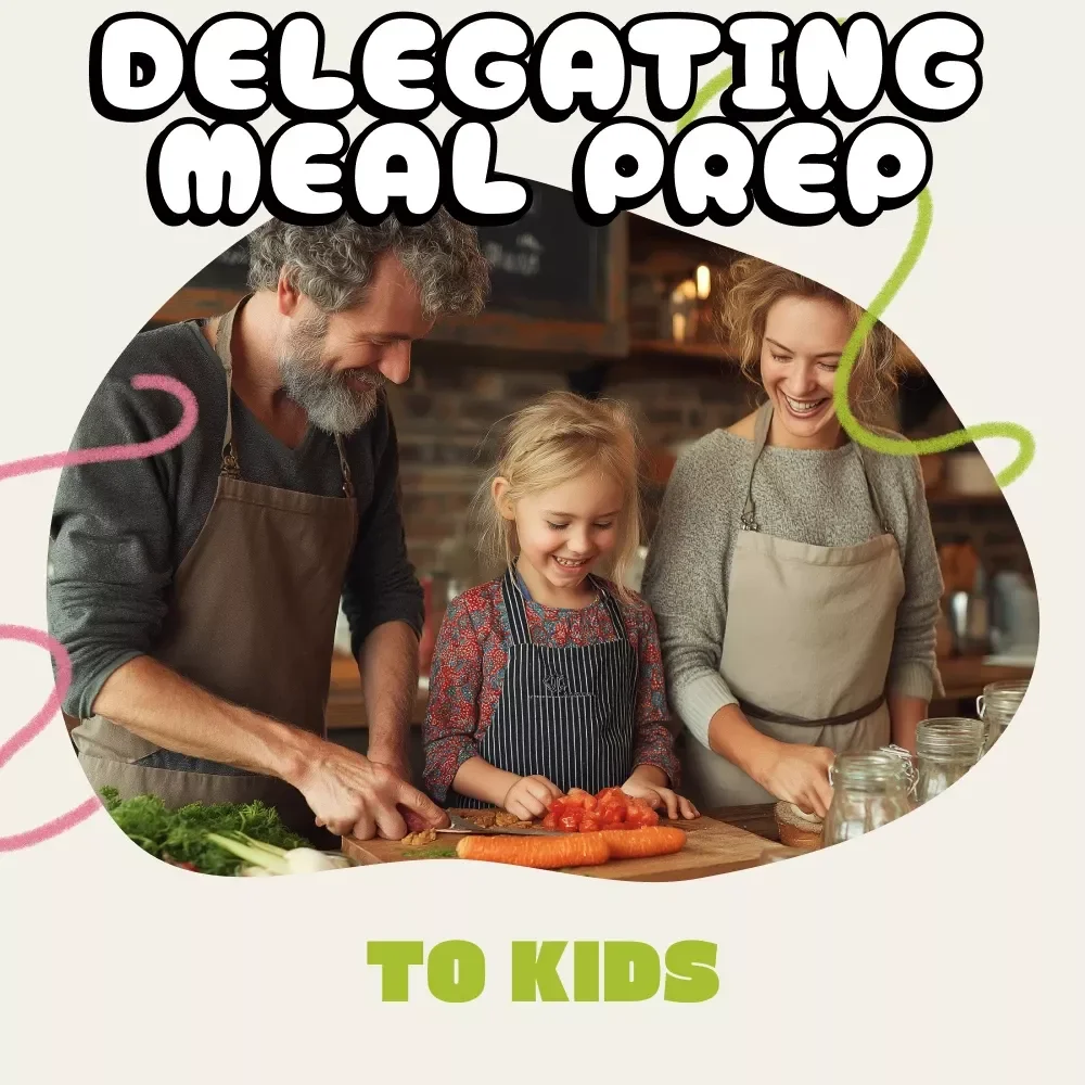 Delegating Meal Prep to Kids Checklist | Printable Family Guide for Teaching Kids How to Delegate Meal Preparation, Cooking Confidence & Responsibility