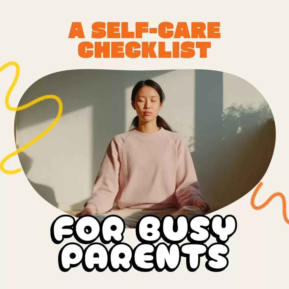 A Self-Care Checklist for Busy Parents | Printable Wellness Guide for Moms & Dads | Digital Download | How to Find Time for Self-Care as a Parent