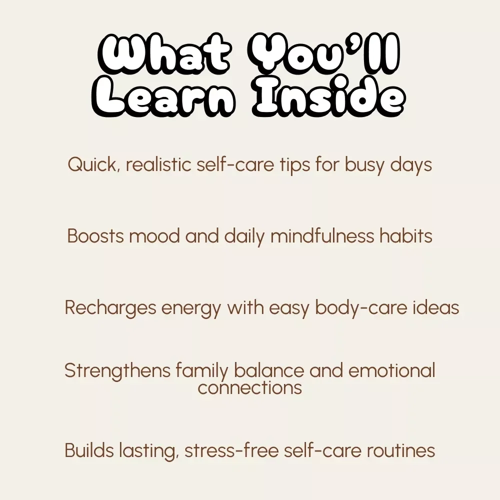 The Calm Within: Self-Care Activities Every Parent Deserves | Printable Digital Download for Moms & Dads | Mindfulness, Parenting Balance & Self-Care Guide eBook