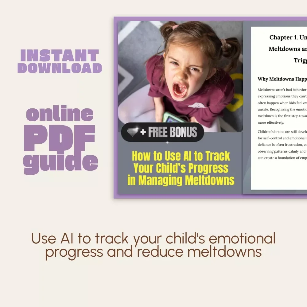 How to Use AI to Track Your Child’s Progress in Managing Meltdowns | Digital Guide for Parents | Emotional Regulation Support