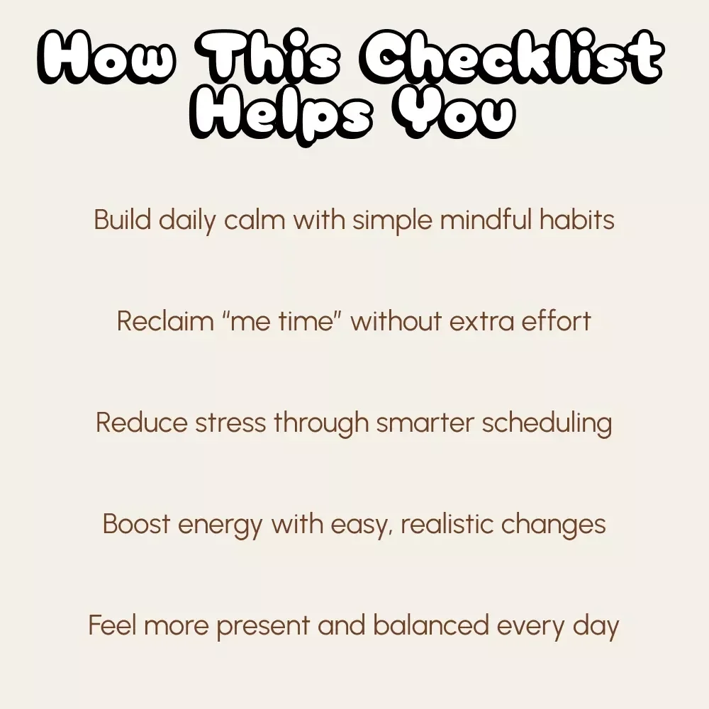 A Self-Care Checklist for Busy Parents | Printable Wellness Guide for Moms & Dads | Digital Download | How to Find Time for Self-Care as a Parent