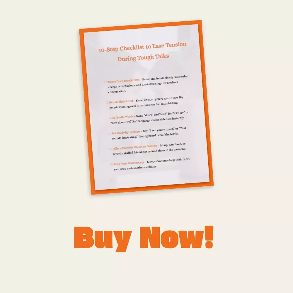 10-Step Checklist to Ease Tension During Tough Talks | Calm Communication Guide | Mindful Parenting Printable | Digital Download for Stress-Free Conversations