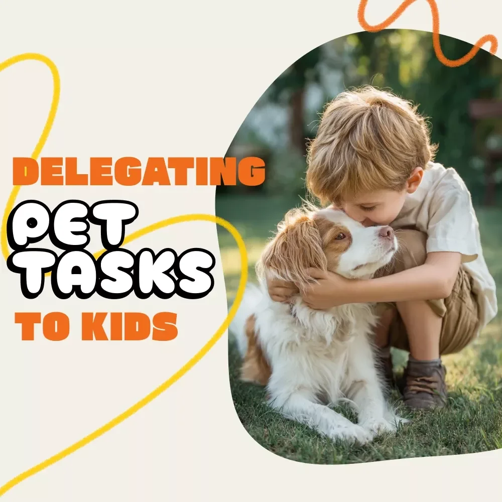 Delegating Pet Tasks to Kids | Printable Pet Care Guide, eBook & Checklist | Teach Kids Responsibility, Chores, and Pet Care Routines | Family Pet Planner Digital Download