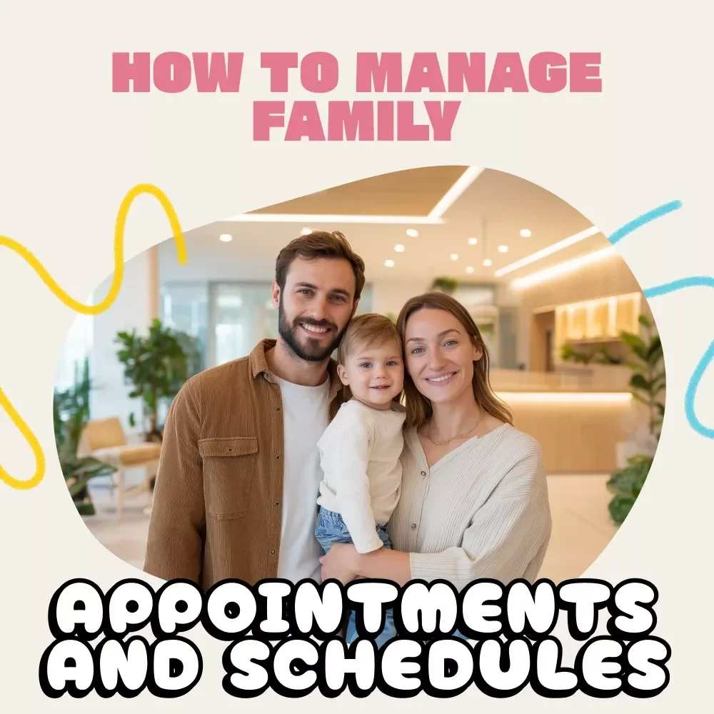 How to Manage Family Appointments and Schedules Guide | Digital Family Planner | Time Management eBook for Busy Parents