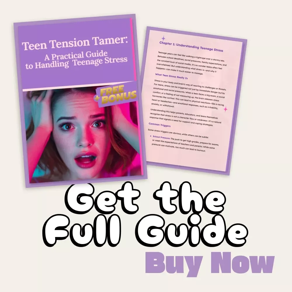 Teen Tension Tamer: A Practical Guide to Handling Teenage Stress | Digital Self-Help Guide for Teens & Parents | How to Handle Teenage Stress eBook PDF Download