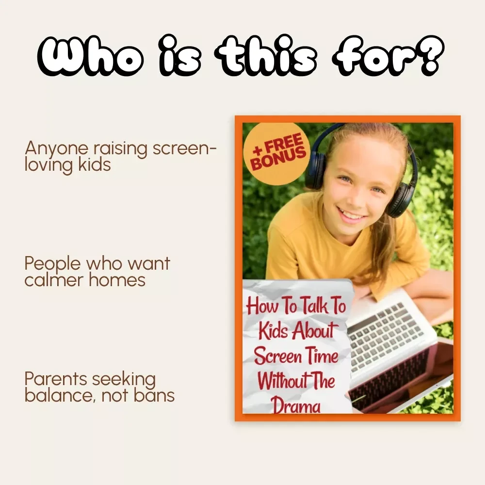 How to Talk to Kids About Screen Time Without the Drama | Digital Parenting Guide | Printable eBook on Positive Communication & Healthy Screen Habits