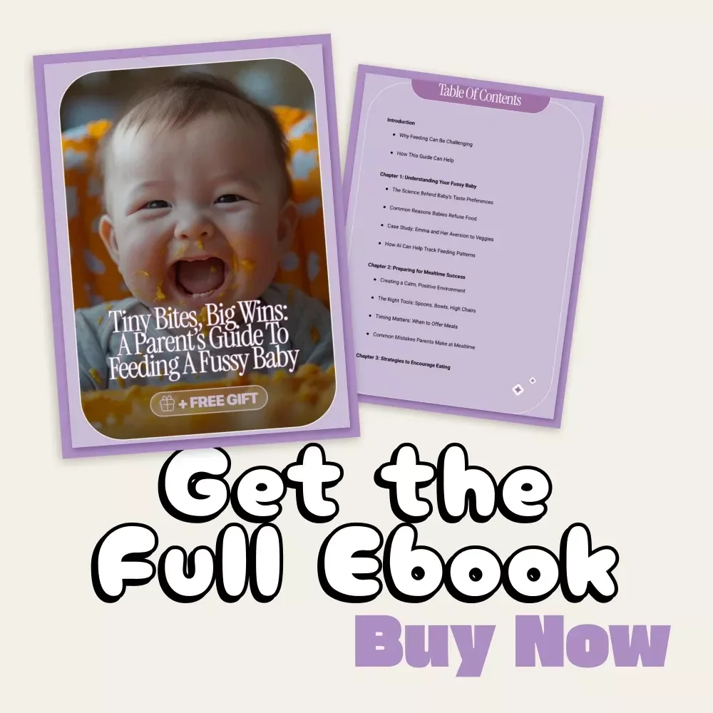 Tiny Bites, Big Wins: A Parent’s Guide to Feeding a Fussy Baby | Practical eBook for New Parents | Learn How to Feed a Fussy Baby with Confidence and Ease | Digital Download Guide for Calm Mealtimes and Happy Babies