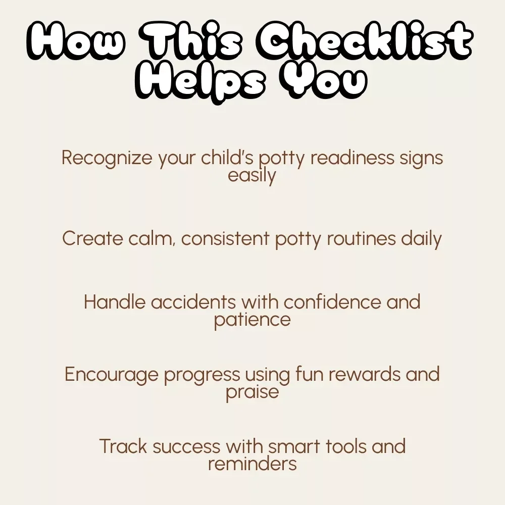 Starting Potty Training Checklist | Printable Toddler Toilet Training Guide for Parents | Digital Download Potty Chart, Routine Tracker & AI Tips