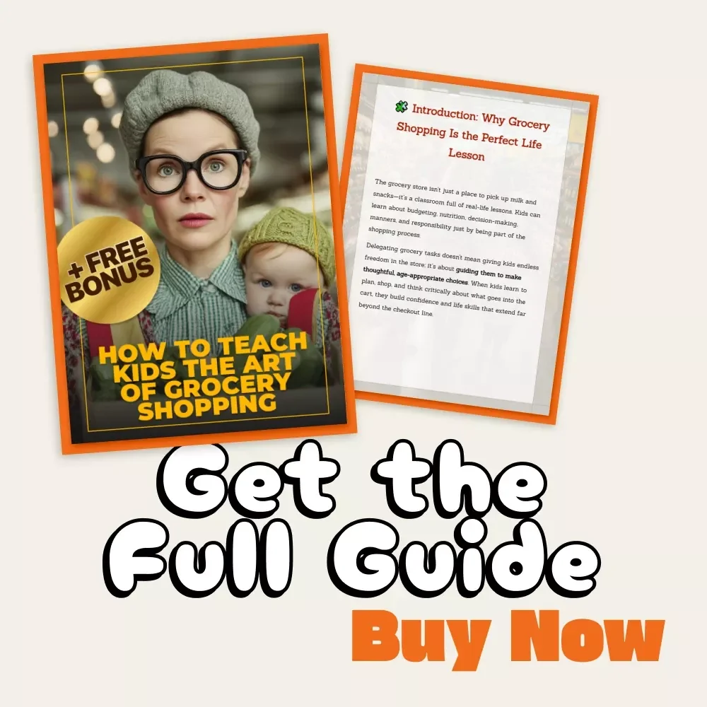 How to Teach Kids the Art of Grocery Shopping | Printable Guide for Parents | Digital Download on How to Delegate Grocery Shopping & Build Life Skills