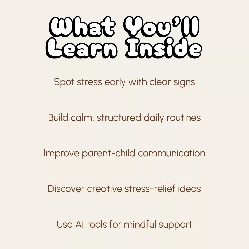 Support Your Child Through School Stress | Printable Digital Guide for Parents | How to Help Child with School-Related Stress eBook | Calm Kids & Boost Confidence