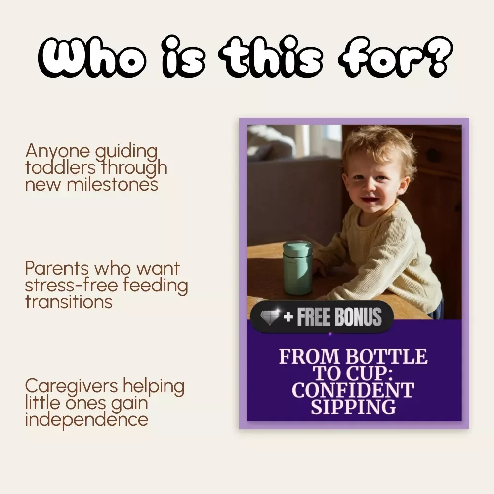 From Bottle to Cup: Confident Sipping | Digital Guide for Parents | How to Wean from Bottle to Cup Step-by-Step eBook