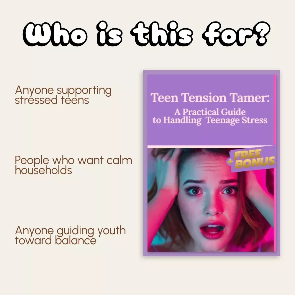 Teen Tension Tamer: A Practical Guide to Handling Teenage Stress | Digital Self-Help Guide for Teens & Parents | How to Handle Teenage Stress eBook PDF Download