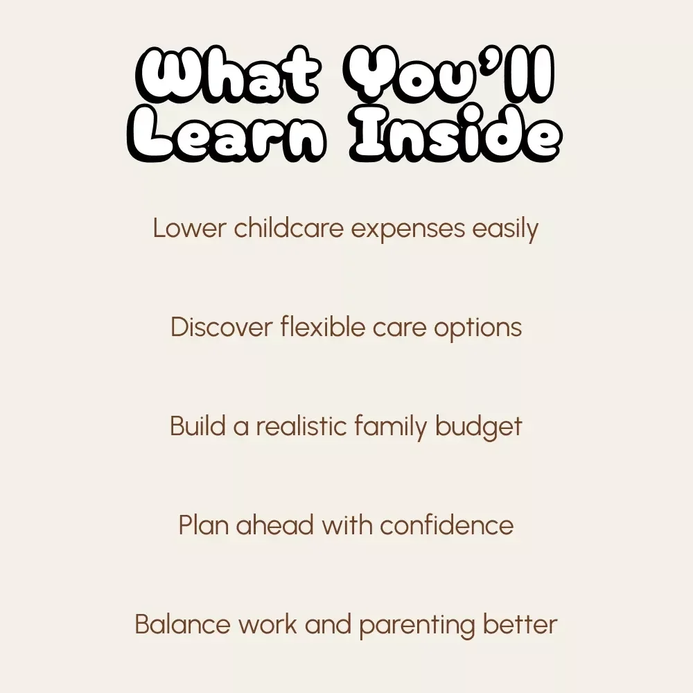 A Parent’s Guide to Managing Childcare Costs | Printable Budget Guide & eBook for Families | How to Manage Childcare Costs, Plan Ahead, and Save Smarter