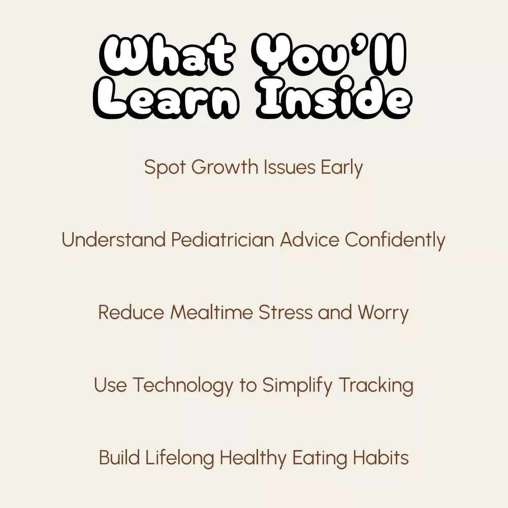 Growing Together: A Parent’s Guide to Tracking Your Child’s Eating and Growth | Digital Download for Child Nutrition, Growth Charts & Food Journaling