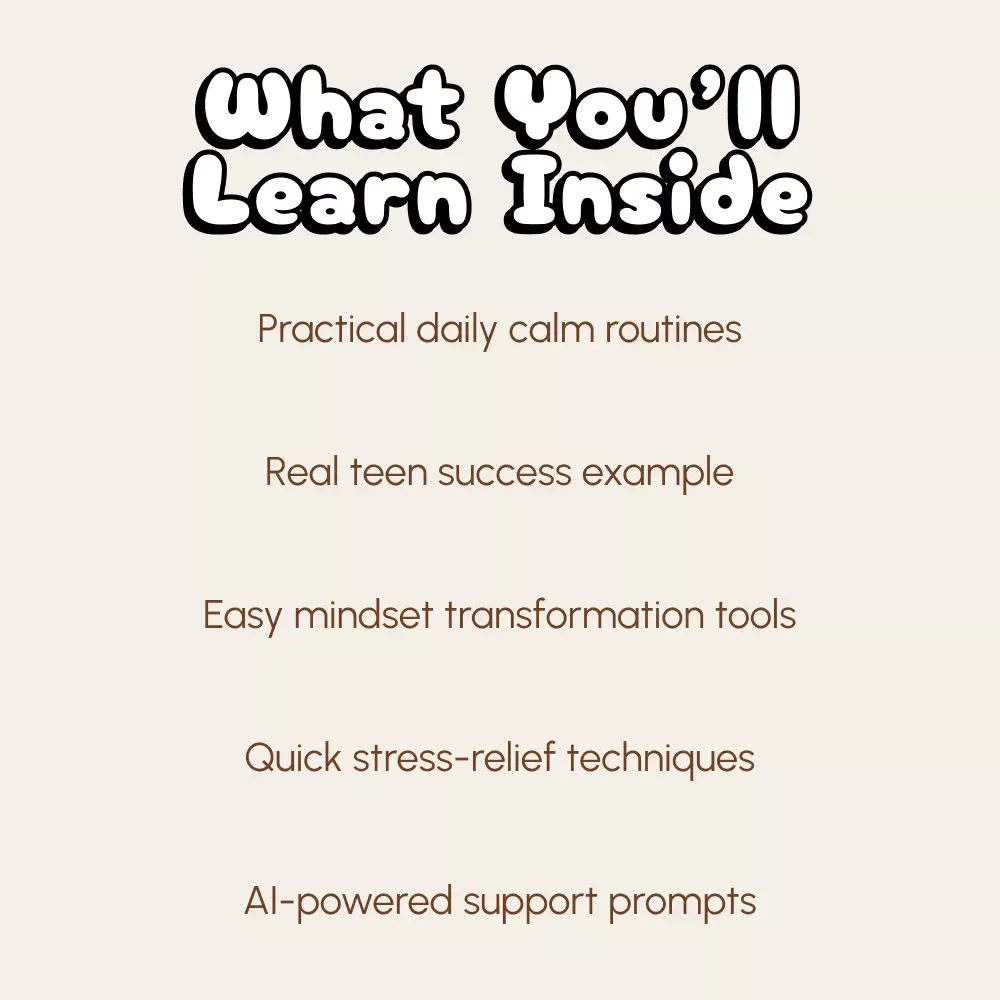 Teen Tension Tamer: A Practical Guide to Handling Teenage Stress | Digital Self-Help Guide for Teens & Parents | How to Handle Teenage Stress eBook PDF Download