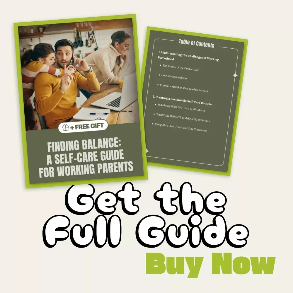 Finding Balance: A Self-Care Guide for Working Parents | Digital Download for Work-Life Wellness, Self-Care Tips for Working Parents, Mental Health and Productivity eBook