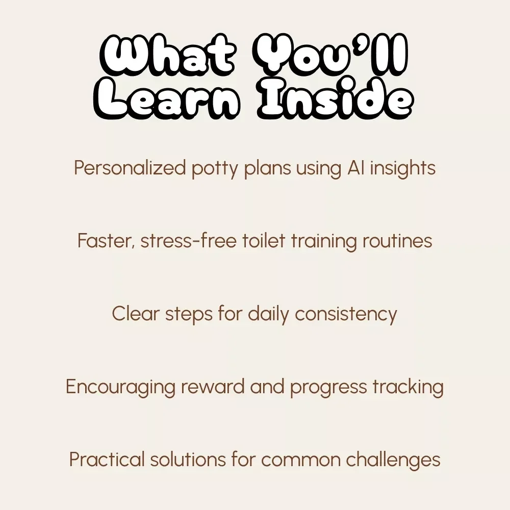 AI Tips Potty Training: Smarter Guidance for Parents | Digital Potty Training Guide, eBook & Checklist for Moms and Dads | AI Parenting Tips, Toddler Toilet Training Success, Downloadable PDF