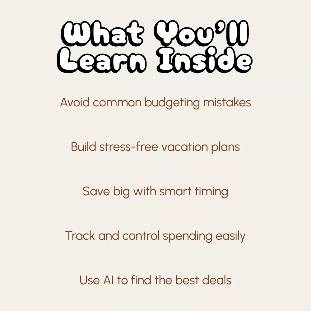 How to Budget for Family Vacations | Digital Guide for Smart Travel Planning | Family Vacation Budgeting eBook & Savings Tips