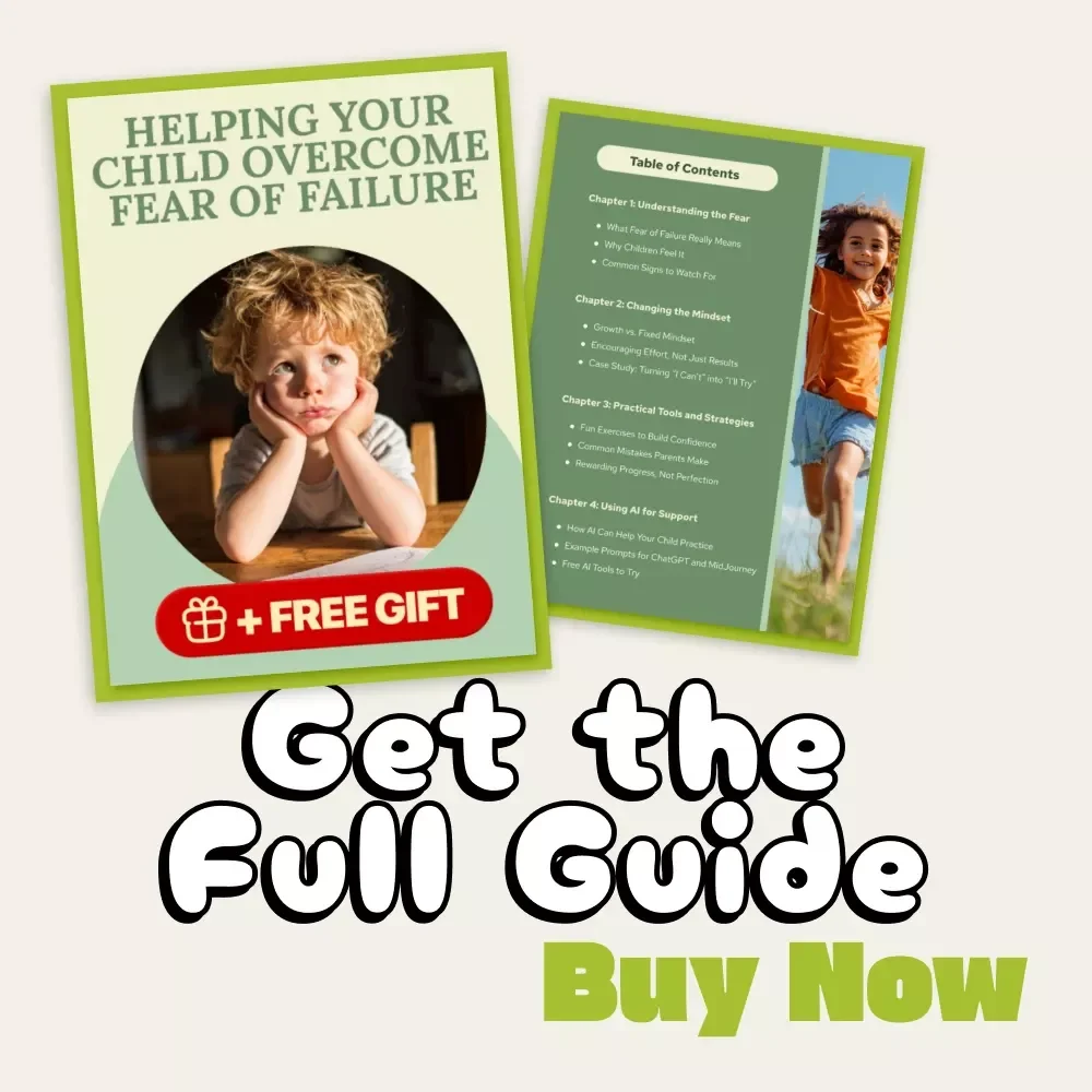 Helping Your Child Overcome Fear of Failure | Parenting eBook | Growth Mindset Guide for Kids | Printable Digital Download for Confident Children