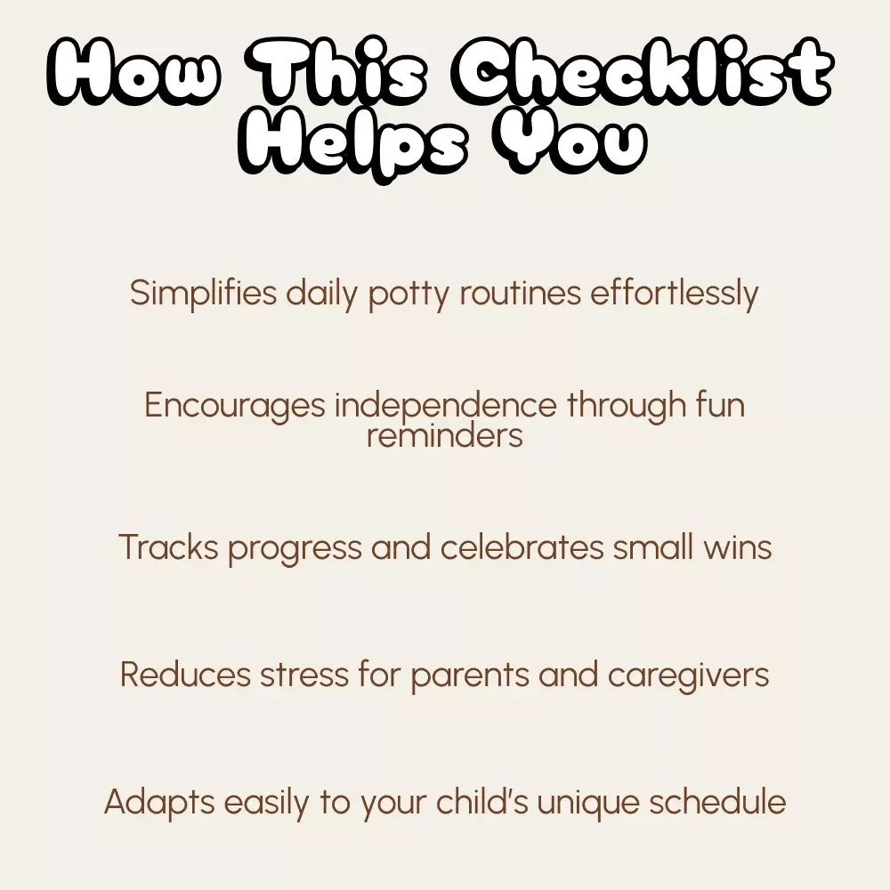 Potty Training Made Fun: Your AI Reminder Checklist | Digital Download Guide for Parents | Toddler Potty Training eBook, Routine Planner & Smart AI Helper