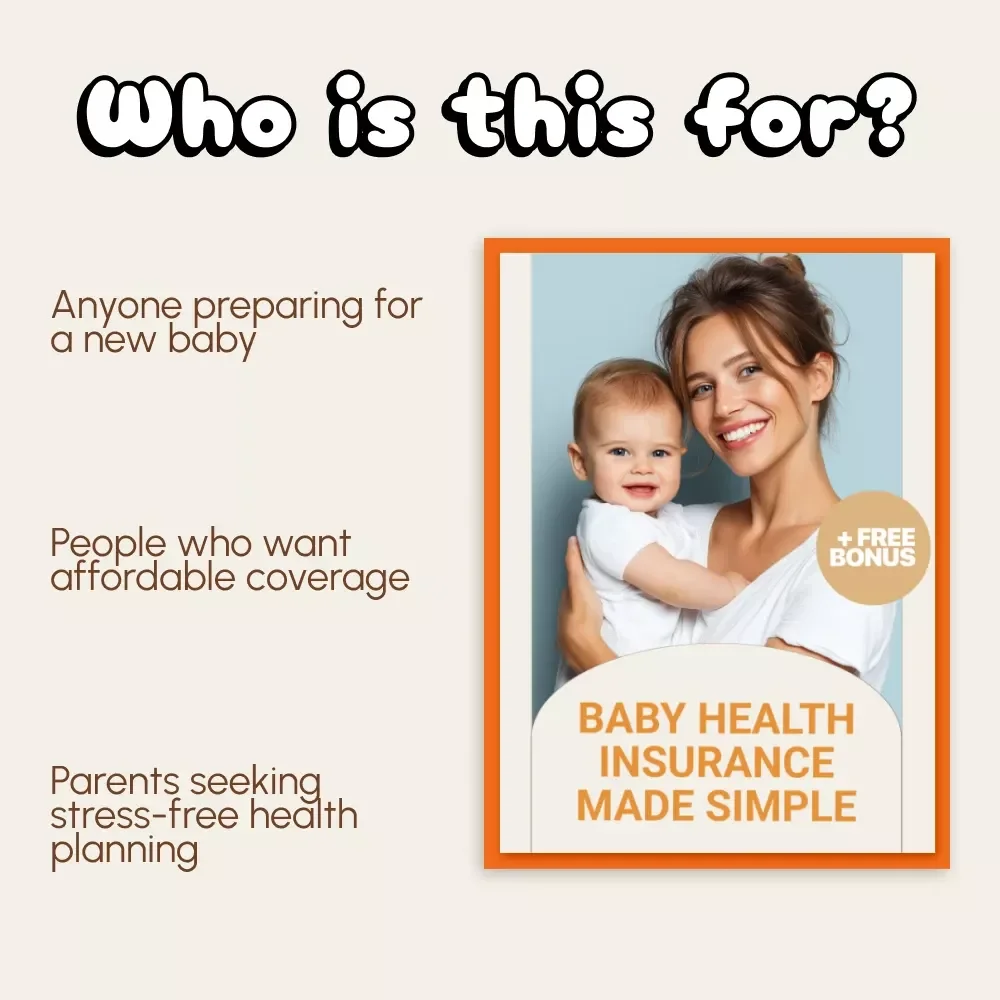 Baby Health Insurance Made Simple | Digital Guide for New Parents | How to Manage Health Insurance for a Baby | Printable PDF eBook