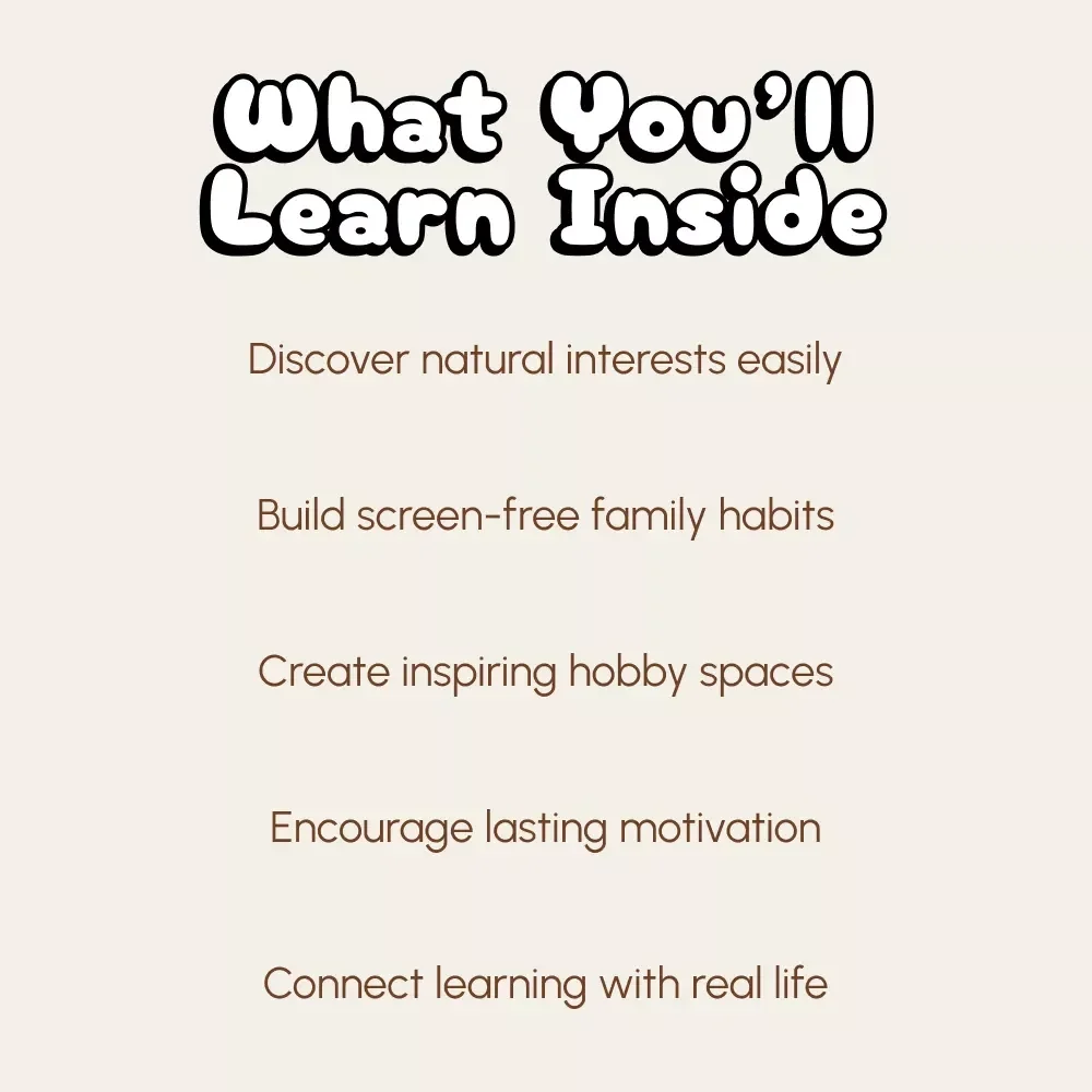 Adventures Beyond Screens: Inspiring Kids to Explore Offline Hobbies | Parenting Guide on How to Encourage Offline Hobbies | Printable Digital Download for Families & Educators