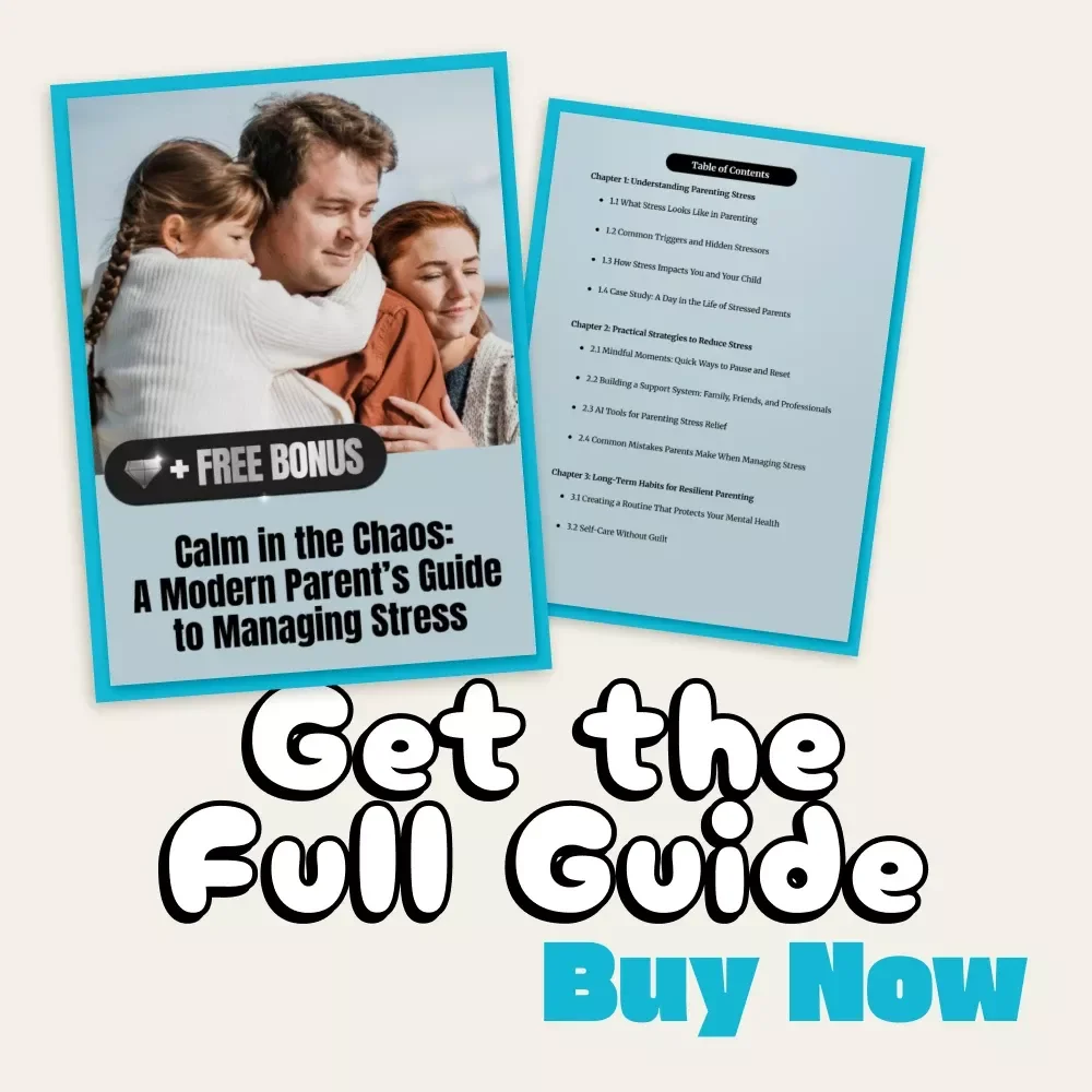 Calm in the Chaos: A Modern Parent’s Guide to Managing Stress | Digital Parenting eBook, Mindfulness & Self-Care Guide for Busy Moms and Dads | Printable PDF Download