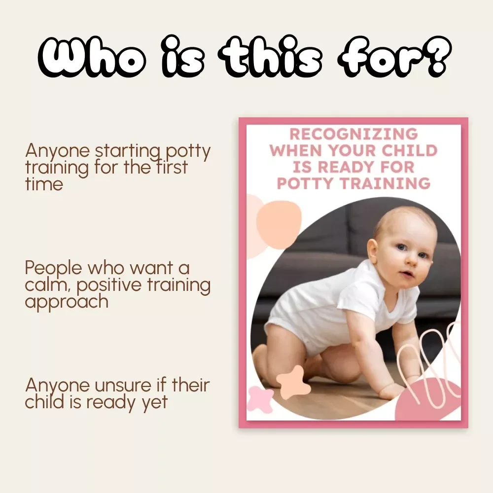Recognizing When Your Child is Ready for Potty Training – Printable Digital Guide | Potty Training Readiness eBook | Toddler Development Checklist for Parents
