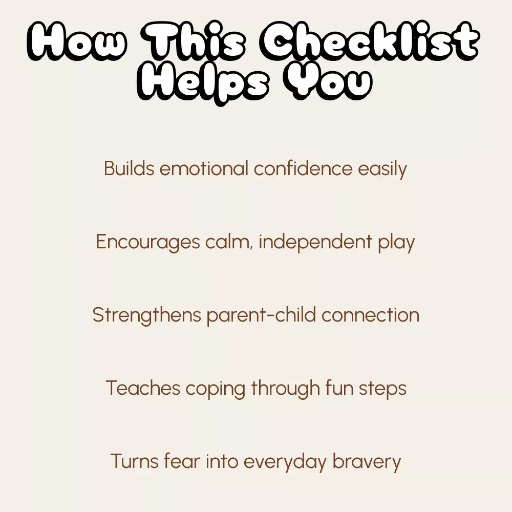 A Fun Checklist for Helping Your Child Handle Being Alone | Printable Parenting Guide | Kids Anxiety Relief Workbook | Gentle Emotional Support Digital Download