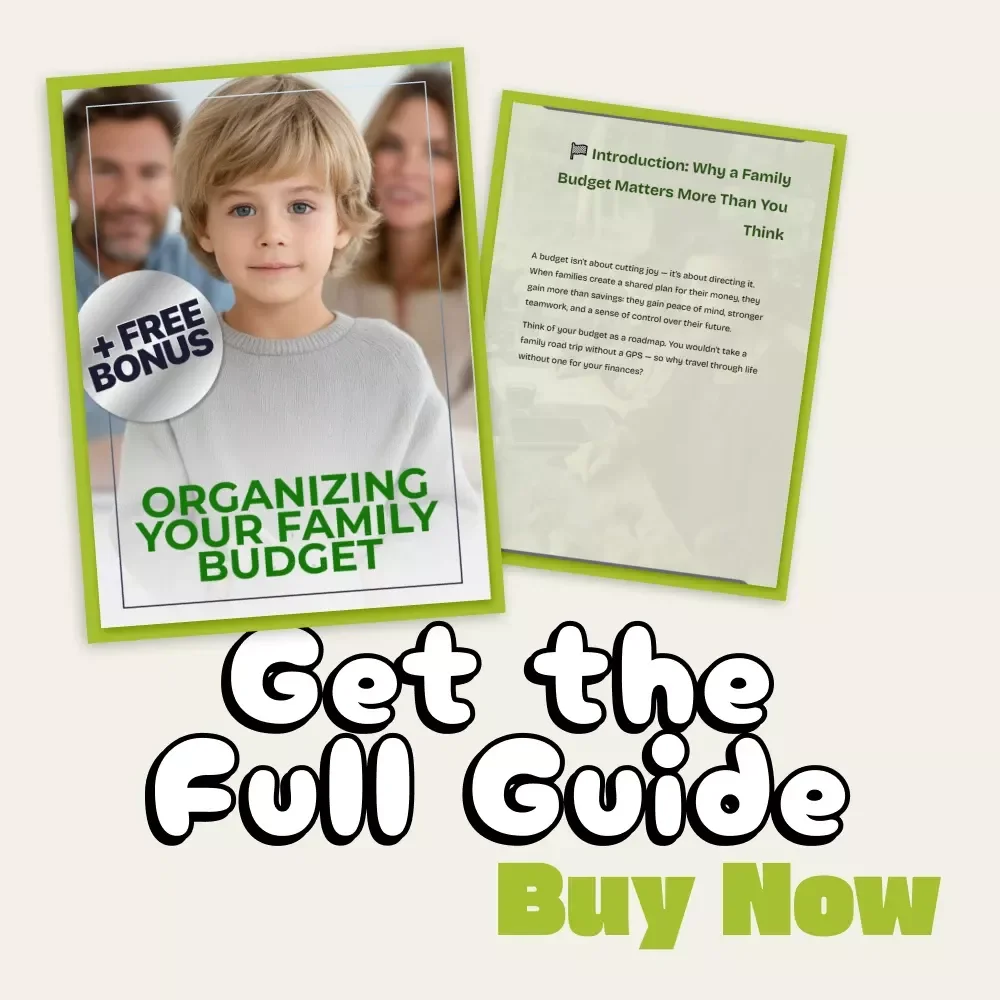 Organizing Your Family Budget | How to Organize a Family Budget Guide for Parents, Digital Budget Planner eBook, Printable Financial Planning Resource