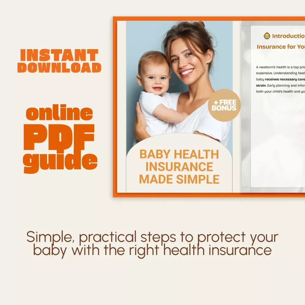 Baby Health Insurance Made Simple | Digital Guide for New Parents | How to Manage Health Insurance for a Baby | Printable PDF eBook