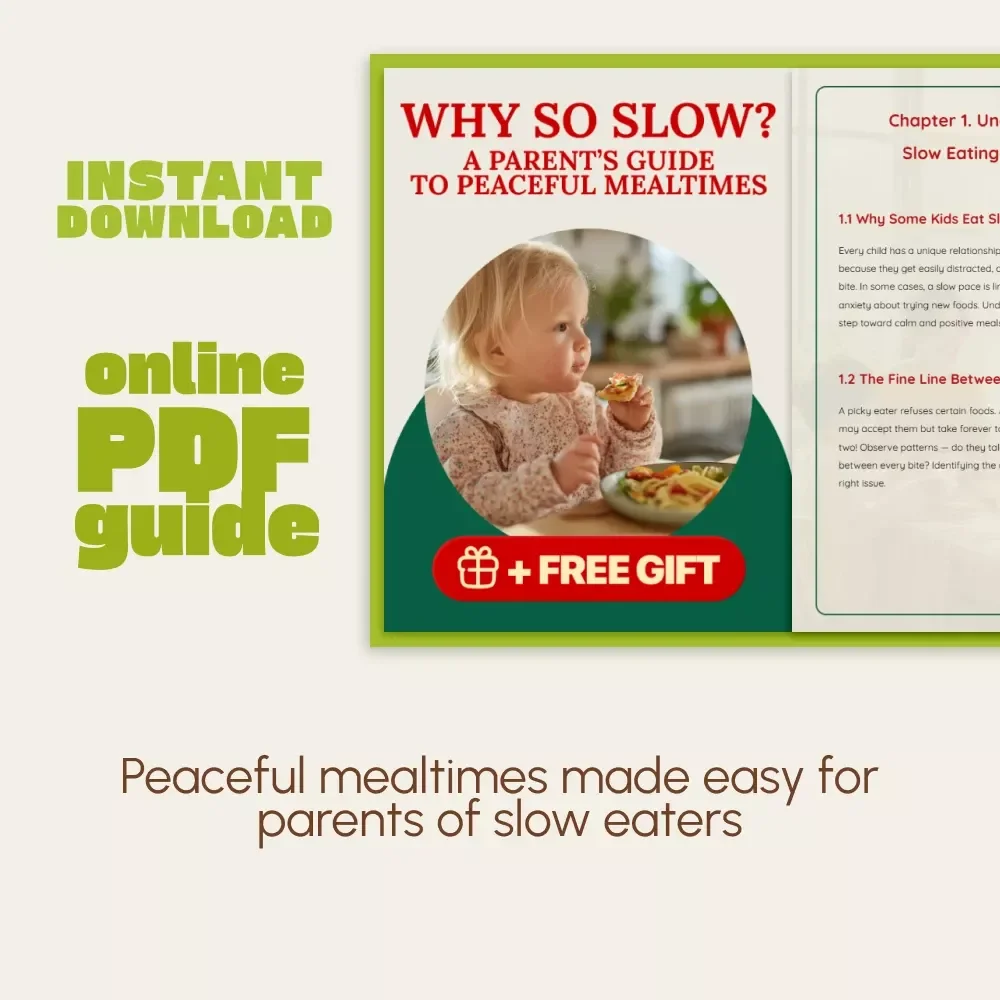 Why So Slow? A Parent’s Guide to Peaceful Mealtimes | Digital Parenting Guide on How to Deal with Slow Eaters, Create Calm Family Dinners & Encourage Healthy Eating Habits