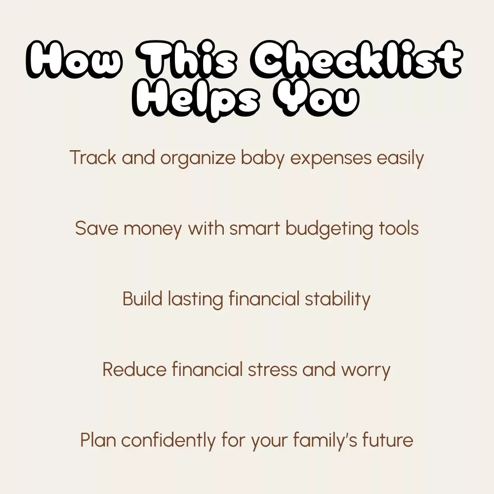 Smart Money Moves for New Parents | Printable Financial Checklist | Digital Budget Planner | Best Budgeting Tips for New Parents | Family Finance Organizer