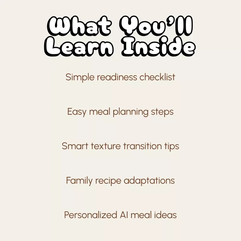 Transitioning Your Baby to Family Meals | Digital Guide for Parents | How to Transition from Baby Food to Family Food