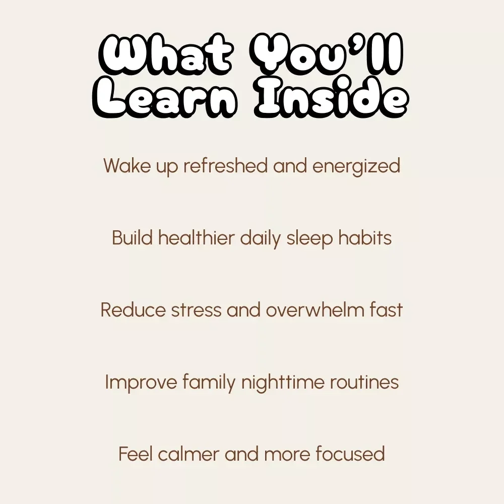 The Sleep Rescue Checklist for Parents | Digital Download | Printable Guide for Moms & Dads | Sleep Recovery eBook for Exhausted Parents | Morning & Evening Routines for Better Rest