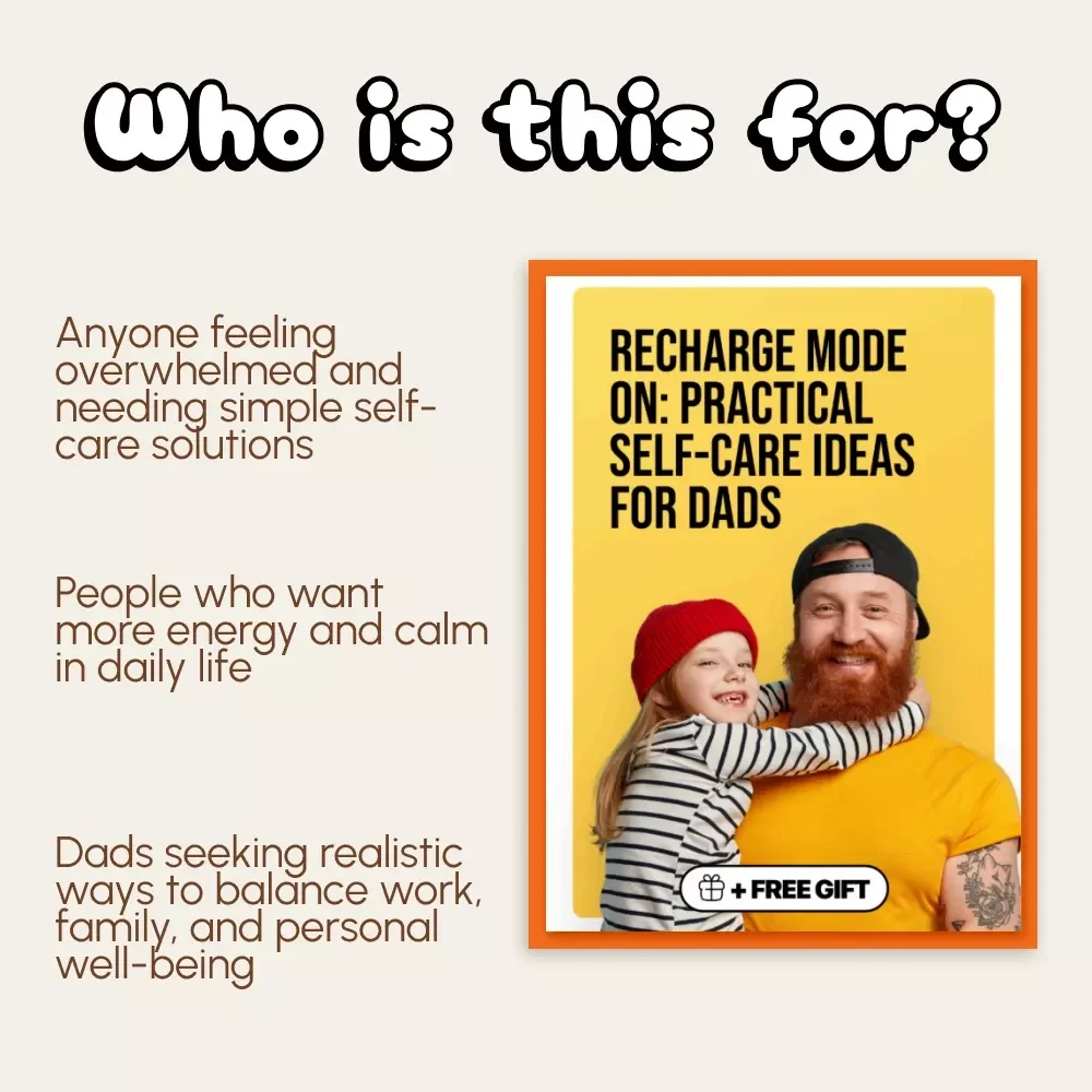 Recharge Mode On: Practical Self-Care Ideas for Dads | Digital Download eBook | Self-Care Guide, Mindfulness, Work-Life Balance, Stress Management for Busy Fathers