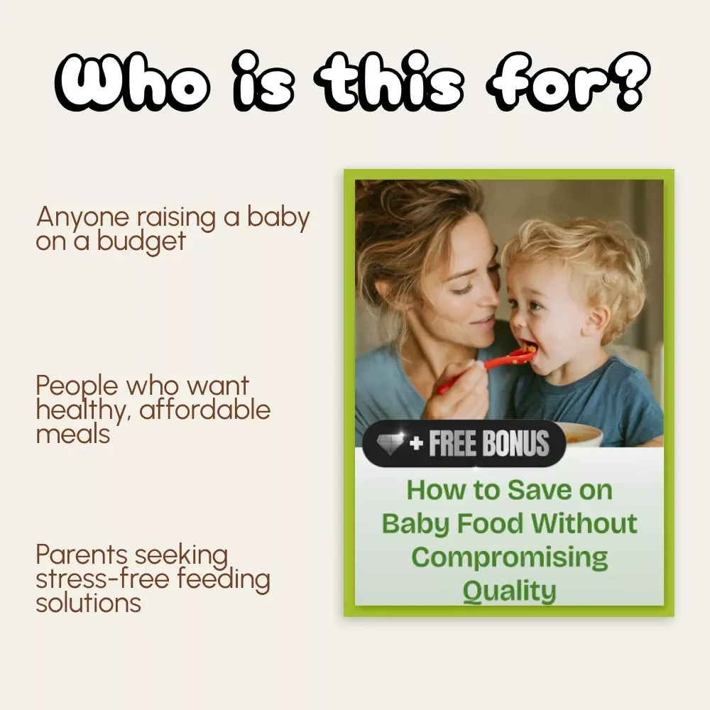 How to Save on Baby Food Without Compromising Quality | Budget-Friendly Baby Feeding Guide | Digital Download for Smart Parents