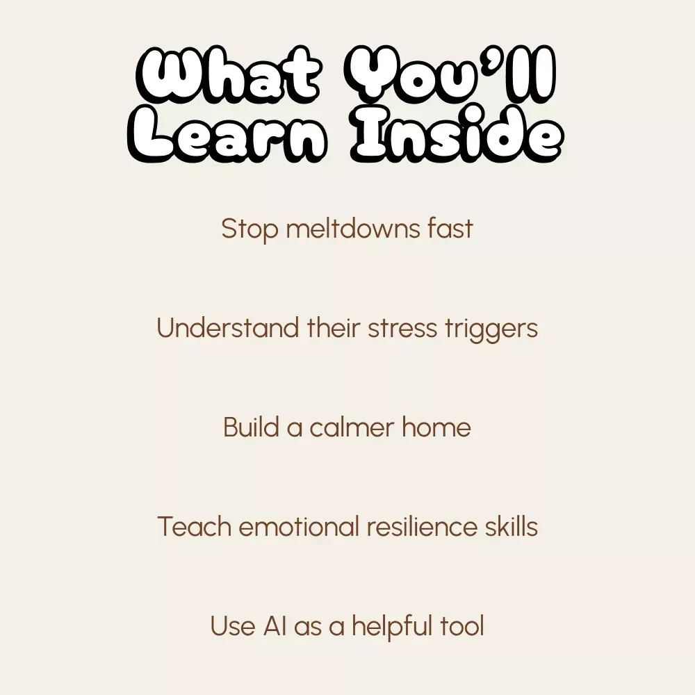 Calm Kids Fast | Digital Guide for Parents | Learn How to Calm Child During a Stressful Situation with Proven Techniques & AI Tools