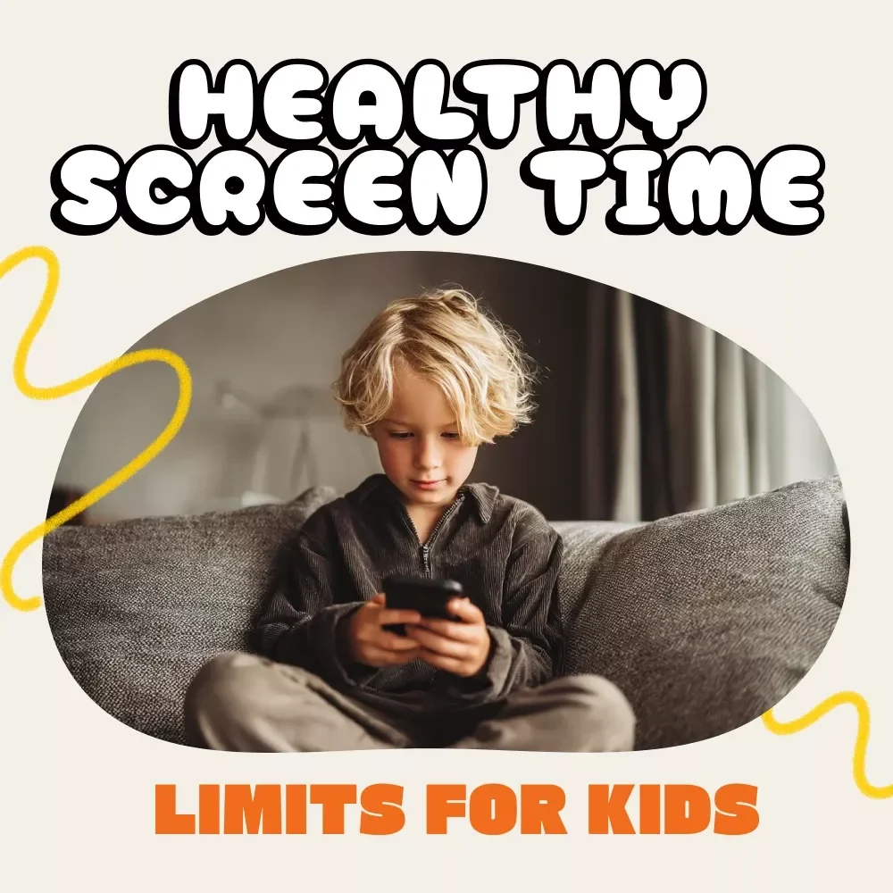 How to Set Healthy Screen Time Limits for Kids | Digital Parenting Guide, Family Screen Time eBook, Printable Checklist, Digital Download