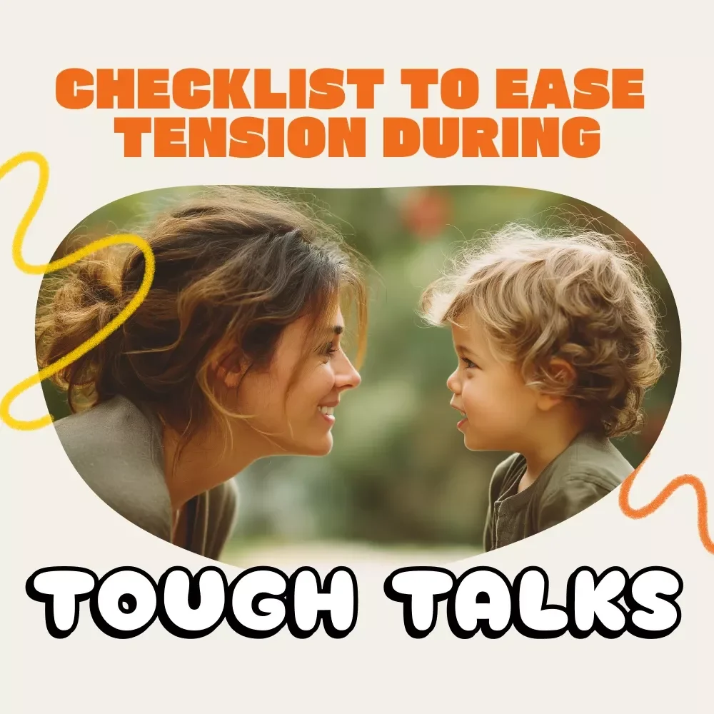 10-Step Checklist to Ease Tension During Tough Talks | Calm Communication Guide | Mindful Parenting Printable | Digital Download for Stress-Free Conversations