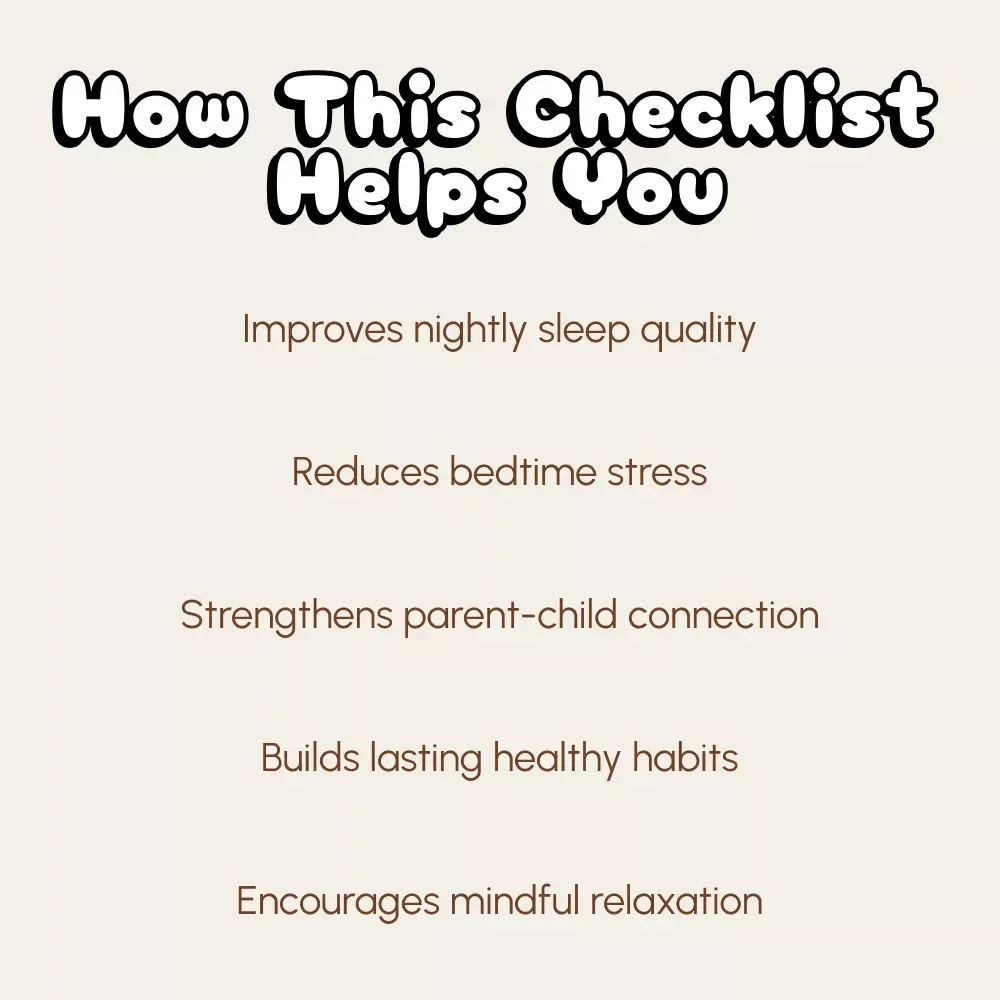 Screen-Free Bedtime Routine | Printable Checklist for Parents | Digital Download | How to Create a Screen-Free Bedtime Routine for Kids and Families