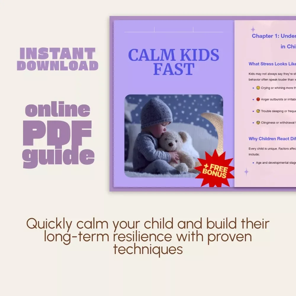 Calm Kids Fast | Digital Guide for Parents | Learn How to Calm Child During a Stressful Situation with Proven Techniques & AI Tools