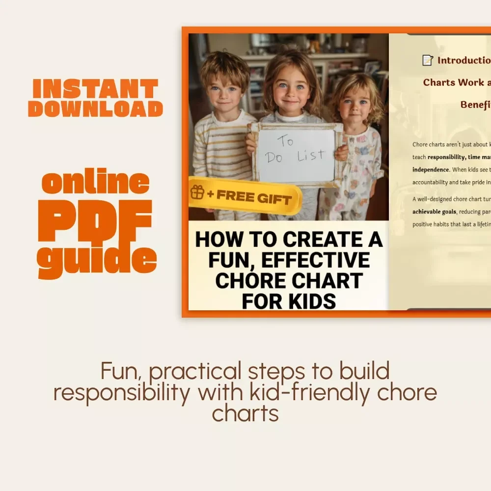 How to Create a Fun, Effective Chore Chart for Kids | Printable & Digital Guide for Parents | Easy Step-by-Step Family Responsibility Planner
