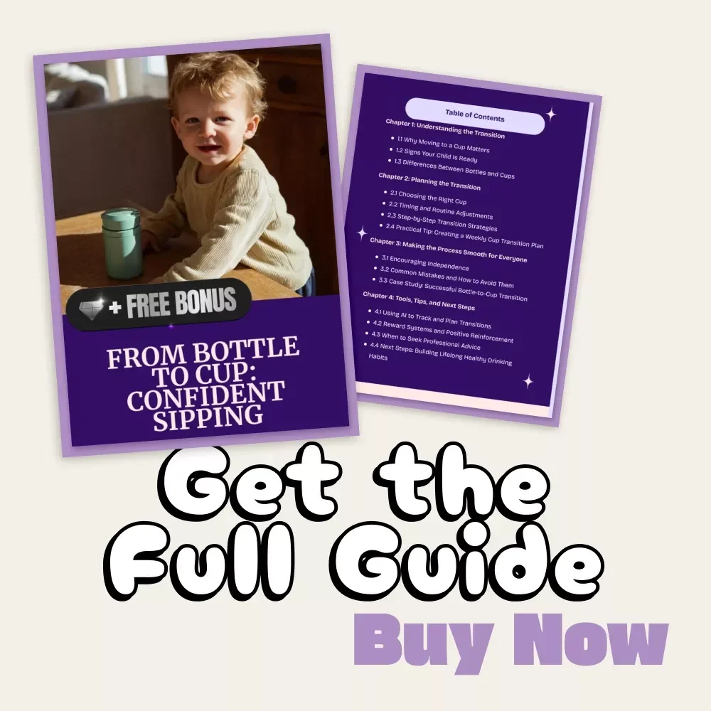 From Bottle to Cup: Confident Sipping | Digital Guide for Parents | How to Wean from Bottle to Cup Step-by-Step eBook