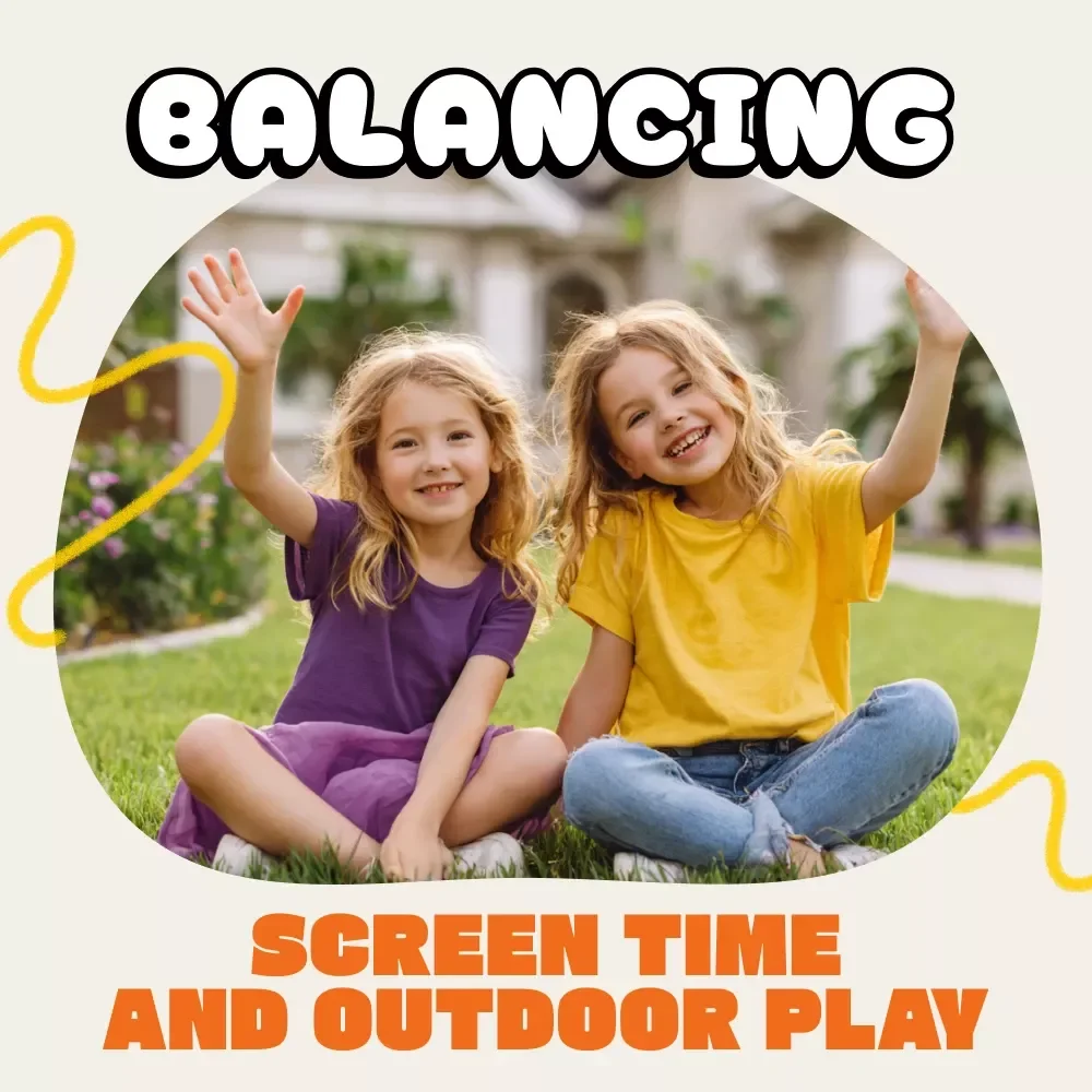 Tips for Balancing Screen Time and Outdoor Play | Digital Parenting Guide for Healthy Habits, Outdoor Fun, and Screen Time Balance Strategies | Printable Family Guide & Instant Download