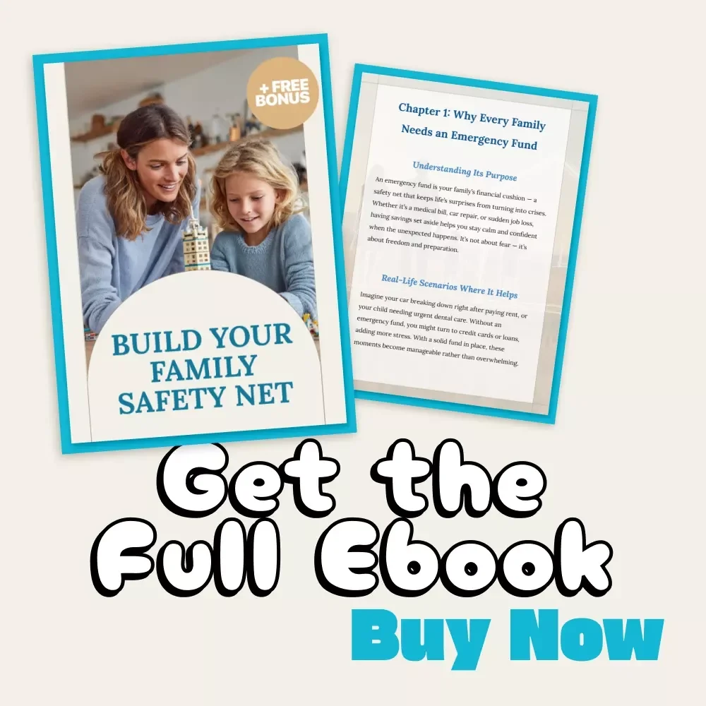 Build Your Family Safety Net | How to Create a Family Emergency Fund eBook | Digital Download Guide for Financial Preparedness, AI Savings Plan & Budgeting Tips
