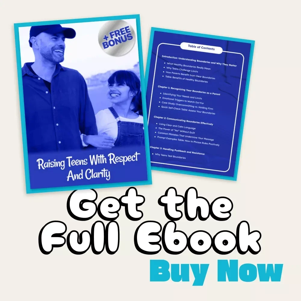Raising Teens with Respect and Clarity | Parenting eBook | Digital Download Guide for Healthy Boundaries, Communication, and Emotional Intelligence