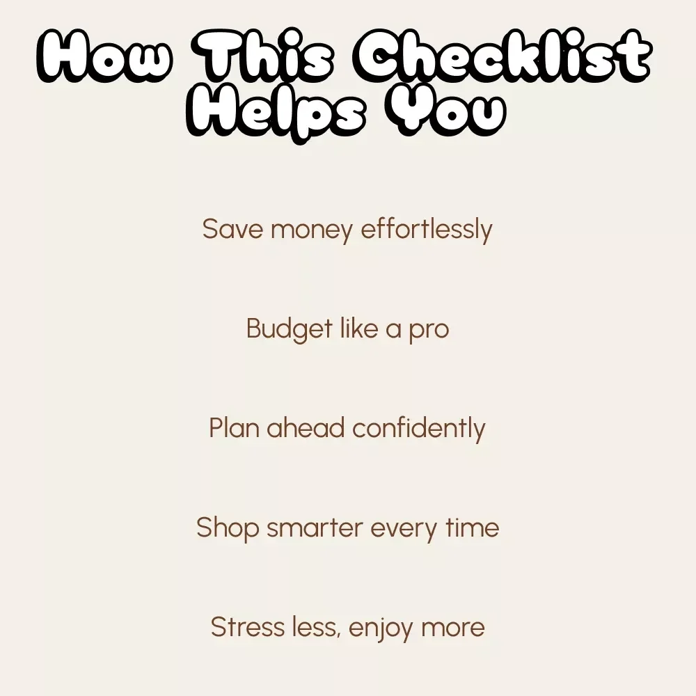 Baby on a Budget Made Easy Checklist | Printable Budget Planner for New Parents | Digital Download Guide on How to Create a Baby Budget, Track Expenses & Save Smart