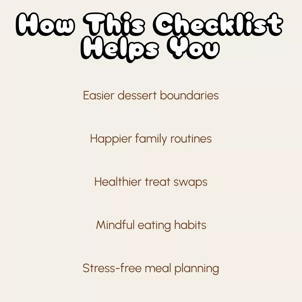 How to Limit Desserts Without Meltdowns | Printable Checklist for Parents | Positive Parenting Guide | Digital Download on How to Limit Desserts Without Fights